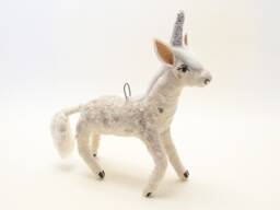 Spun Cotton Glittery Unicorn Ornament/Figure - thumbnail 1