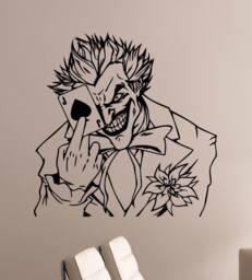 The Joker Wall Decal Vinyl Sticker Art Decorations Home Kids Living Room Bedroom Dorm Office Decor Poster Gift Sign Mural Jkr9 - thumbnail 1