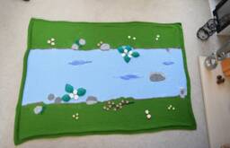 Hand Knitted Blanket, House Warming Gift, Picture Blanket, Couch Throw, Cozy Warm Single Bed Cover, Premium Acrylic Yarn