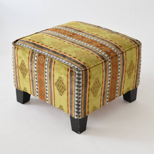 Ekenas Footstool Slipcover F01 Tribal Bohemian Kilim Rug Ottoman Footstool Cover Tabouret Couverture Fu??hocker Abdeckung - image 1