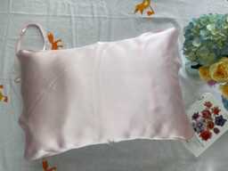 19 Momme Mulberry Silk Travel Pillowcover - 100% Pure Pillow Cover 48??74cm Soft Luxury Bedding - thumbnail 1