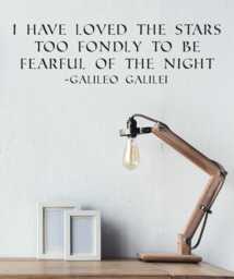 I Have Loved The Stars - Galilei Removable Vinyl Wall Decal - thumbnail 1