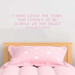 I Have Loved The Stars - Galilei Removable Vinyl Wall Decal - thumbnail 3