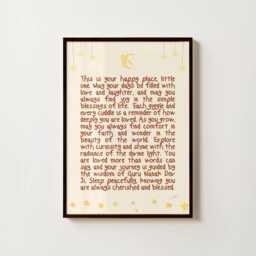 Sikh Nursery Divinity Print - Guru Nanak Punjabi Kids Playroom Religious Wall Decor Bedroom Children - thumbnail 1