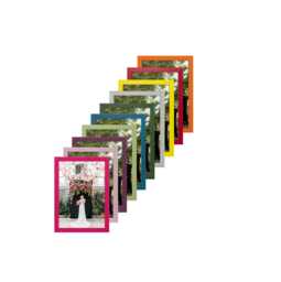 Jelly Bean Thin Photo Poster Print Frame A4 Pink Aqua Blue Purple Lilac Modern Flat Available in A2/A3/A4/A5