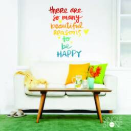 Reasons To Be Happy Vinyl Wall Decal - Home Decor