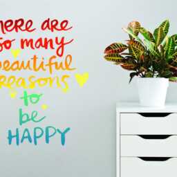Reasons To Be Happy Vinyl Wall Decal - Home Decor - thumbnail 2