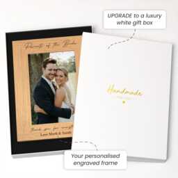 Parents Of The Bride Gift - Personalised Mum Dad Wedding Photo Frame - thumbnail 2
