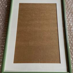 Bespoke Reeded Picture Frame - Hand-Painted Curved Wooden Art - thumbnail 2