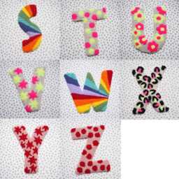 Neon Custom Letter Star Wall Hanging - thumbnail 4