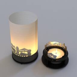 Ruegen Souvenir Premium Gift Box - Beautiful Motif Candle, Projection Skyline & Silhouette For Shadow Play Perfect Fan Gift - thumbnail 4