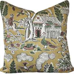 G.p & J Baker Home Park Ochre Double Sided Cushion Cover Pillow - thumbnail 2