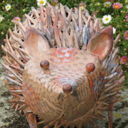 Cute Metal Garden Hedgehog Ornament - thumbnail 3