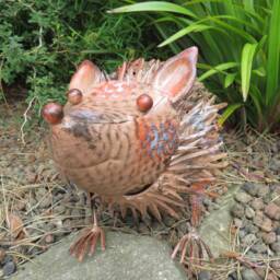 Cute Metal Garden Hedgehog Ornament - thumbnail 2