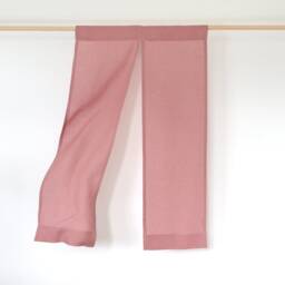 Linen Japanese Style Curtains in Dusty Pink, Noren Door Curtains, Linen Doorway Curtains - thumbnail 2