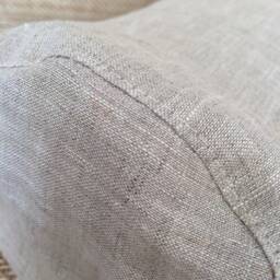 Linen Bolster Case With Hidden Zipper - Neckroll Yoga Cover Neck Support Pillowcase Any Custom Size - thumbnail 3