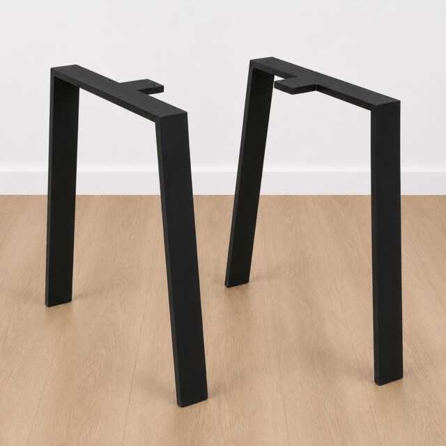 steel Table Legs, Desk Entryway Bench Modern Kitchen Set Of 2 - image 1