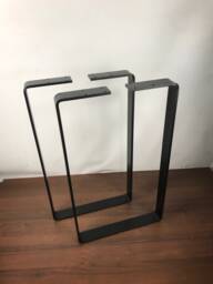 Metal Table Legs, Hairpin Mid Century Modern, Industrial, Set Of Two, 2 - thumbnail 1