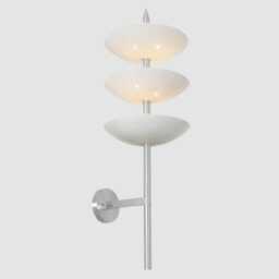 Mid Century Modern Black Brass Wall Sconce, Atomic Sputnik Light - thumbnail 2
