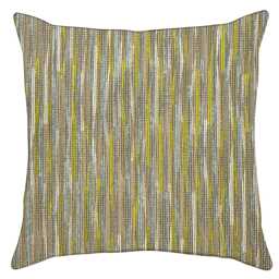 Blue & Green Throw Pillow Cover Modern Striped Upholstery Fabric Pillowcase - thumbnail 4