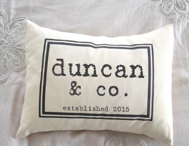 2nd Anniversary For Him, Personalized Pillow, Cotton Anniversary, Mother's Day Gift, Christmas, Engagement, Family - image 1