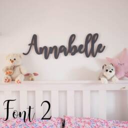 Personalised Wooden Name Sign, Childrens Wall Nursery Decoration, Girls Boys Bedroom Names, Plaques, Door Sign - thumbnail 3