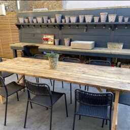 Reclaimed Scaffold Board Garden Table - Folding - thumbnail 3