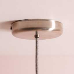 Blue Element Pendant Light in Ceramic & Brass/Nickel - thumbnail 4
