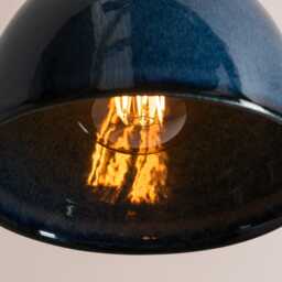 Blue Element Pendant Light in Ceramic & Brass/Nickel - thumbnail 2