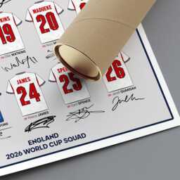 England 2026 World Cup Drawn Shirt Art Print Minimalist Collection Poster #e2 - thumbnail 2