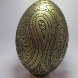 Acid Etched Nandou Eggshell, Aged Metal Patina - thumbnail 3