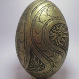 Acid Etched Nandou Eggshell, Aged Metal Patina - thumbnail 4