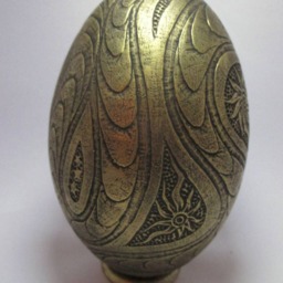 Acid Etched Nandou Eggshell, Aged Metal Patina - thumbnail 2