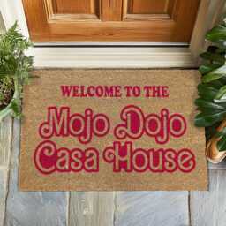 Welcome Movie Mat, Funny Meme Rug, Home Decor, Gift For Her, Custom Film Reference Doormat, Colourful Print Quote Doormat - thumbnail 1