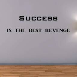 Vwaq Success Is The Best Revenge Vinyl Wall Decals Encouraging Quotes - thumbnail 1