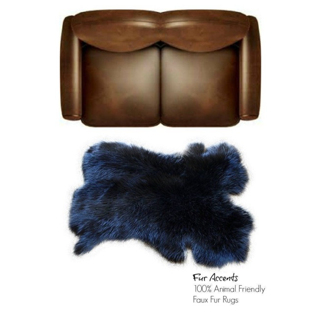 Faux Fur Rabbit Pelt Rug - Plush Animal Hide Throw, Usa Made - image 1