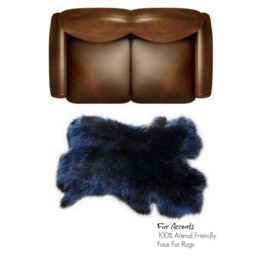 Faux Fur Rabbit Pelt Rug - Plush Animal Hide Throw, Usa Made - thumbnail 1
