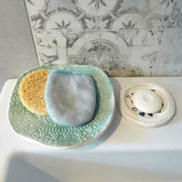 Soap Dish With Drain, Mint Green, Bathroom Decor, Bath Tray - thumbnail 3