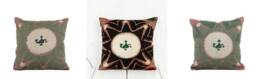 "Set Of 3 Pcs, Suzani Pillow Cover, Uzbek Pillow, 12.20"" X 12.60" - thumbnail 1