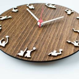 Water Polo Wooden Wall Clock, Personal Gift For Players, Coaches & Teams - thumbnail 2