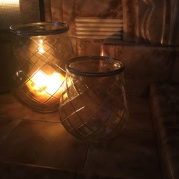 Clear Glass Diamond Tealight - thumbnail 3