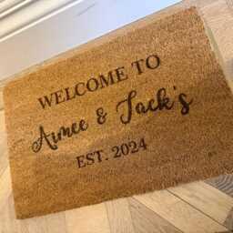 Personalised Doormat - Custom Coir Welcome Door Mat Housewarming Gift Home - thumbnail 4