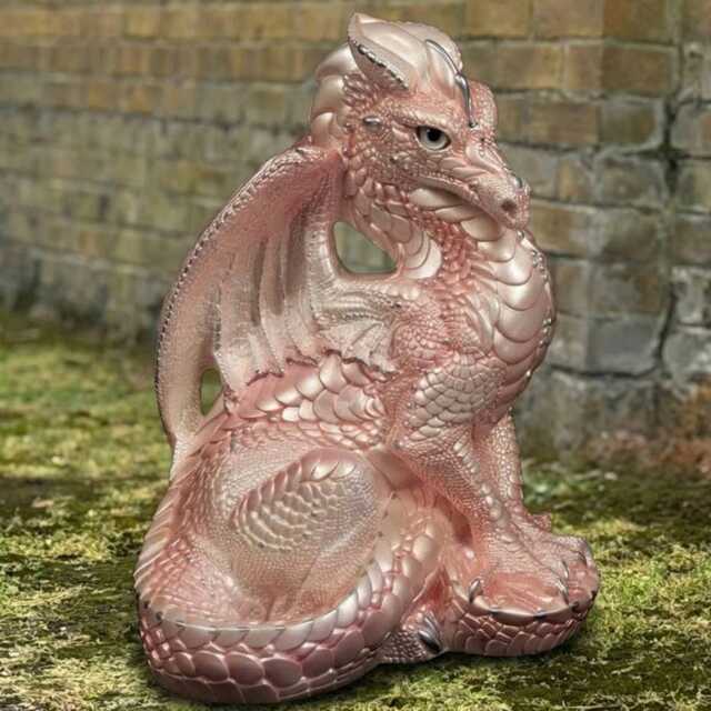 Handcrafted Concrete Dragon Ornament Patio Fantasy Figure Stone Animal Garden Decor Outdoor Statue Cement Yard Art Gift - image 1