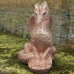 Handcrafted Concrete Dragon Ornament Patio Fantasy Figure Stone Animal Garden Decor Outdoor Statue Cement Yard Art Gift - thumbnail 4