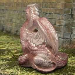 Handcrafted Concrete Dragon Ornament Patio Fantasy Figure Stone Animal Garden Decor Outdoor Statue Cement Yard Art Gift - thumbnail 3