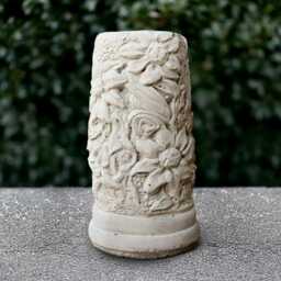 Concrete Sundial Statue Cement Figurine Garden Decor Handmade & Home Ornament Yard Art Japanese Sculpture - thumbnail 4