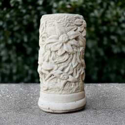 Concrete Sundial Statue Cement Figurine Garden Decor Handmade & Home Ornament Yard Art Japanese Sculpture - thumbnail 3