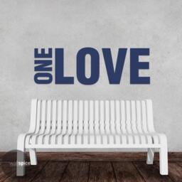 One Love 1 Vinyl Wall Decal Sticker Art Home Decor - thumbnail 1