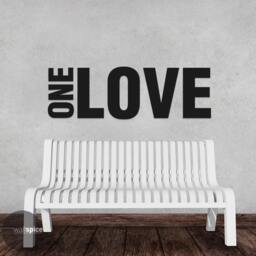 One Love 1 Vinyl Wall Decal Sticker Art Home Decor - thumbnail 3