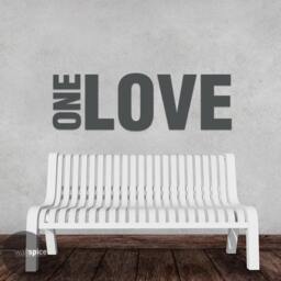 One Love 1 Vinyl Wall Decal Sticker Art Home Decor - thumbnail 2